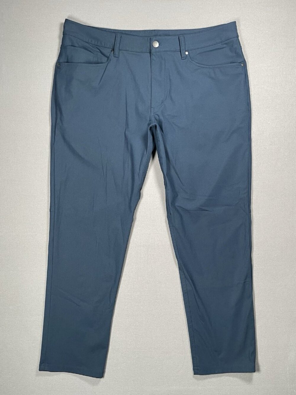 Lululemon ABC Warpstreme Stretch Classic Fit Blue Pants - Men Size 36 X  30